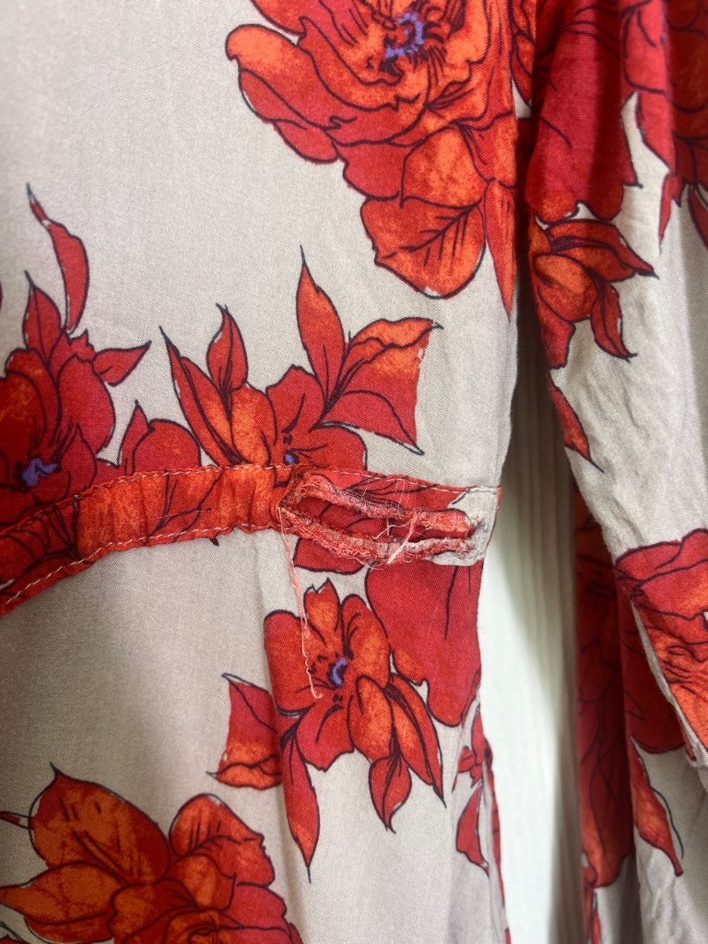 Free People - Shake It Colorful Floral Long Sleeve Half Button Mini Dress Medium - Picture 13 of 13